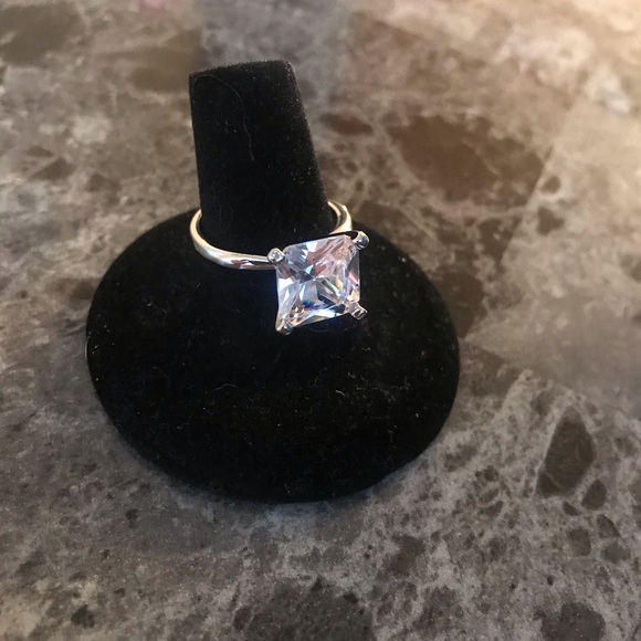 Jewelry - New Princess Cut Ring Silver Diamond Xmas gifts